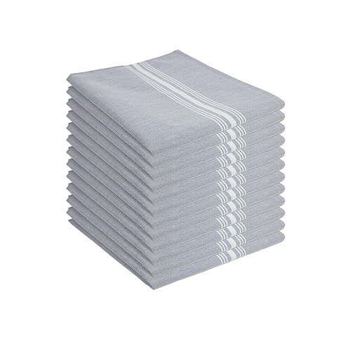 Mariposa Bistro Napkin 18x22 Reverse Gray - Pack Of 12 (RV-BISTRO-GY)