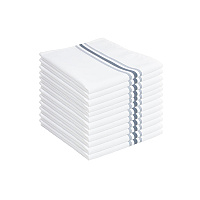 Mariposa Bistro Napkin 18x22 Gray - Stripe - Case Of 120 (BISTRO-GY-CS)