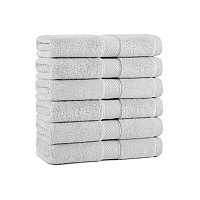 Aston & Arden Egyptian Cotton Hand Towel 16x30 Light Grey - Pack Of 6 (P-EGYP-1630-LGY)