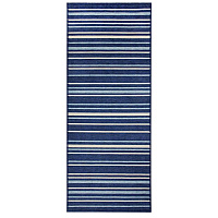 Digital Printed Gel Backed Rug Striped 60x84 Blue, 1 Each (STR-6084-BL)