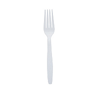 Fork Heavyweight Polysty White, Case Of 1000 (CPSHWFKBKW1)