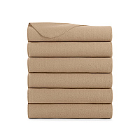 Cozy Soft Polar Fleece Throw Blanket 50x60 Beige - Pack Of 6 (P-FCPL-6PK-BG)