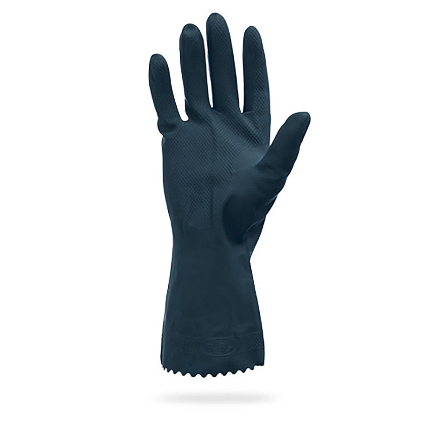 Proworks Neoprene Latex Blend Flock Lined 28 Mil Gloves Blk Xl, 12 Pairs (GRFB-XL-1S)