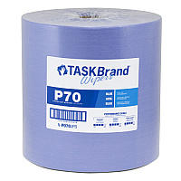 Taskbrand P70 Premium Series Wiper, Hydrospun, Blue, 12x12, Medium Duty, Roll, 870/rl - Case Of 870 (N-P070JPB)
