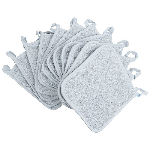 Cooks Linen Pot Holder 7x7 Grey - Case Of 144 (POT-GREY-CS)