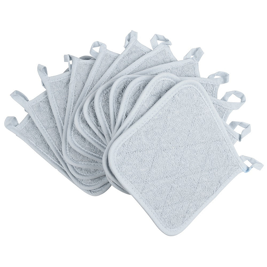 Cooks Linen Pot Holder 7x7 Grey - Case Of 144 (POT-GREY-CS)