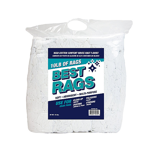 Wpksm Knit Wipers White New - Case Of 4 Bags (N-WPKSM-10BG-CS)