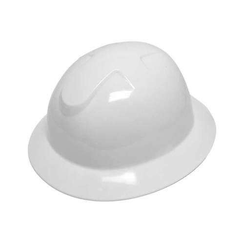 Dura Shell Full Brim Hard Hat, White - 1 Each (1416R-W)