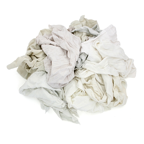 Reclaimed White Knits (t-shirt), 50lb Box (340-50)