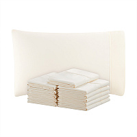 Host & Home Microfiber Pillowcase Standard Ivory - Case Of 72 (MFP-2030-IV)