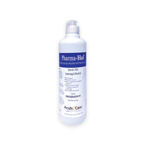 Pharma-hol Sterile 70% Ipa/30% Usp Wfi W/flip Top, 16 Oz - Case Of 9 (PAS703016797-FT)