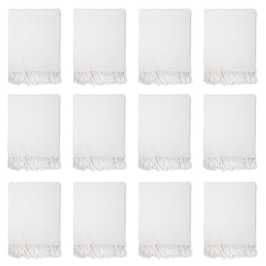 Common Ground Throw 50x70 White - Case Of 12 (THROW-50X70-WH-CS)