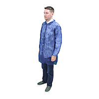 Polylite Lab Coat Long Sleeve Snap Blue Xl, Case Of 30 (M1710B-E/W-XL)