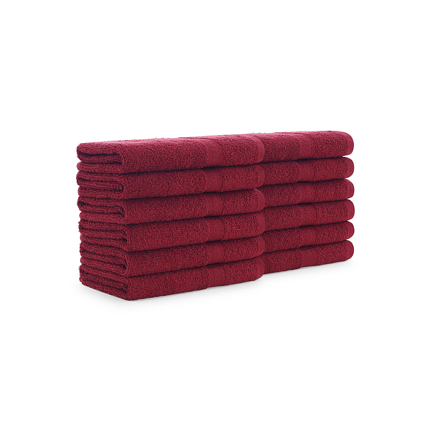 True Color Hand Towel 16x27 Burgundy - Case Of 120 (HAND-BURGUNDY)