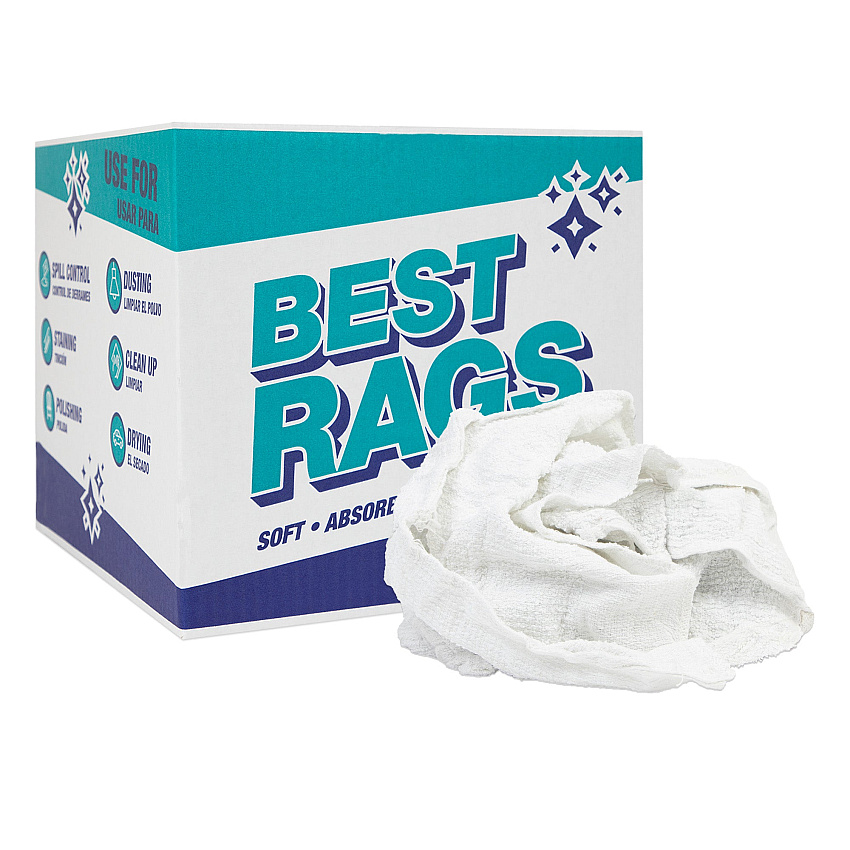 W500 Eco-terry Wipers White - 10lb Box (N-W500-10)