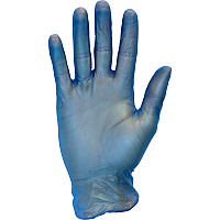 Safety Zone Vinyl Powder Free 3 Mil Gloves Blue Med - Case Of 1000 (GVP9-MD-1-BL)