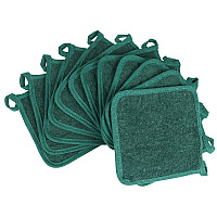 Cooks Linen Pot Holder 7x7 Green - Pack Of 12 (POT-GREEN)
