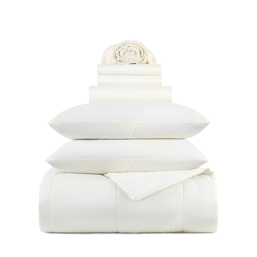 Family Essentials Bed In Bag 7pc Set - Queen - White - 1 Set (P-BIAB-FQ-WH)
