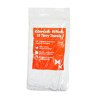 Terry Towel Pack Of 10 White Cotton 16x19, Case Of 160 (AT-TT10-16)
