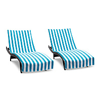 California Cabana Chaise Cover 30x85 Blue - Pack Of 2 (CC-CABANA-BL)