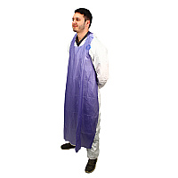 Die Cut Vinyl Apron 6 Mil 35x48 Blue, Case Of 72 (ME6B-48)