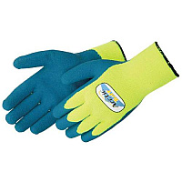 Artic Tuff Thermal Lined Latex Coated Knit Gloves, Yellow/blue, 7 Gauge, Med - 1 Pair (GW4789LG-M)