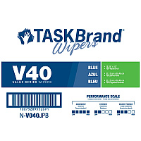 V40, Hw, Drc, Blu, 12.25x12, Jr, 750/rl, 1 Roll/case (N-V040JPB)