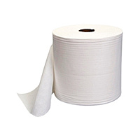Prematex Wipers, Sontara, White, 12"x12.88", Light Duty, Creped, Roll, 900/rl - Case Of 3 Rolls (300900-3)