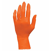 Safety Zone Nitrile Powder Free 5 Mil Exam Gloves - Orange, Xl - Box Of 100 (GL-N105ORFX)