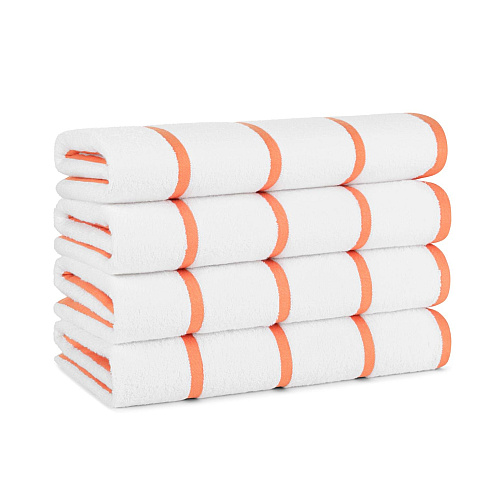 Las Rayas Beach Towel 30x60 Orange - Pack Of 4 (BT-HS3060-15OR)
