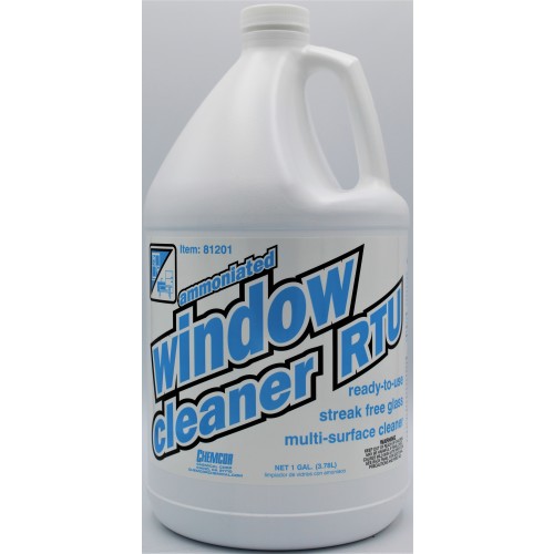 Window Cleaner R.t.u./amoniated, Gallon, 4/cs, Case Of 4 (81201)