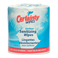 Certainty Surface Sanitizing Wipes Large Roll, 8”x6”, 1500 Wipes/roll - Case Of 2 Rolls (WE1500)