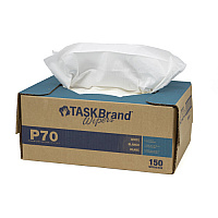 Taskbrand P70 Premium Series Wiper, Hydrospun, White, 11"x16.75", Medium Duty, Interfold - 150/twintote, 150/twintote (N-P070ITW)