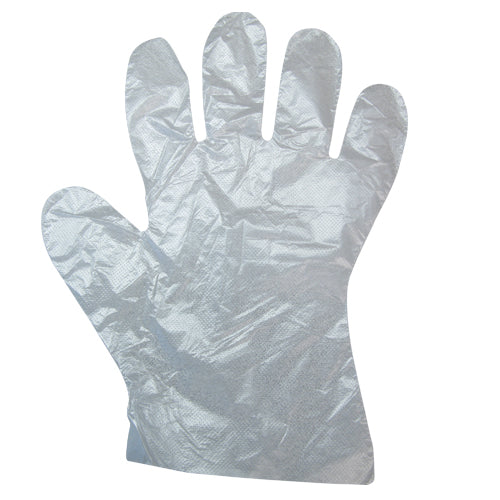 Safety Zone Polyethylene High Density Gloves - Clear, Lrg - Case Of 1000 (GDPE-LG-5)
