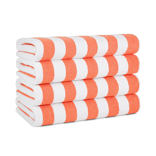 California Cabana Beach Towels 30x70 Coral - Pack Of 4 (PNP-CABANA-CO)