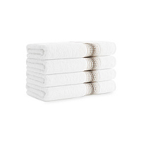 Aston & Arden Turkish Striped Hand Towel 18x32 Sand - Pack Of 4 (HT-STT-1832-5.4-SND)