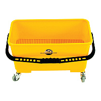 Hospeco Flat Mop Bucket With Sieve, Lid, And Casters, Case Of 3 (M77002-CS)