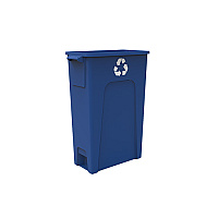 23 Gallon Blue Thin Bin, Case Of 4 (T0039-01R)