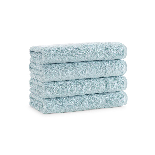 Aston & Arden Turkish Solid Hand Towel 18x32 Sterling Blue - Pack Of 4 (HT-TS-1832-5.4-SBL)