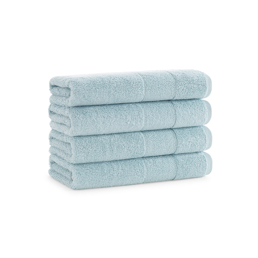 Aston & Arden Turkish Solid Hand Towel 18x32 Sterling Blue - Pack Of 4 (HT-TS-1832-5.4-SBL)