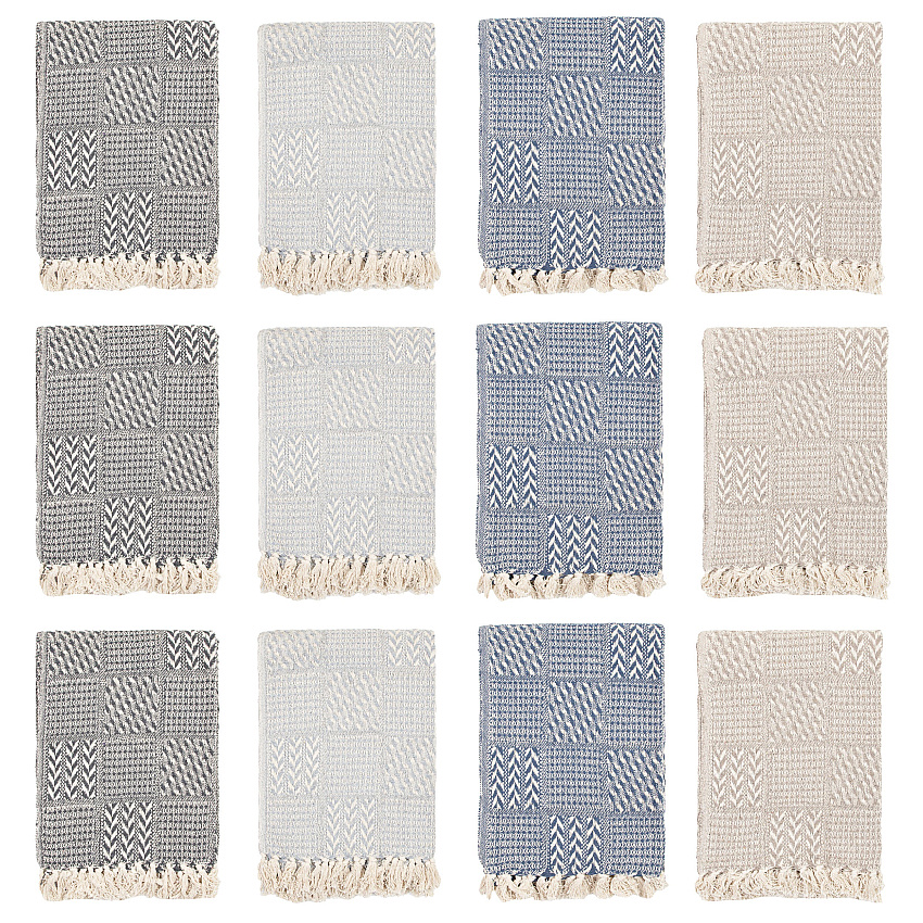 Common Ground Throw 50x70 Block Pattern - Case Of 12 (THROW-BLK-50X70-CS)