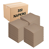 Mariposa Poly Spun Napkin 20x20 Sandalwood - Case Of 300 (NAP-SDLWD-SPUN-CS)