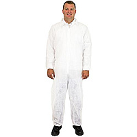 Coverall Polypro White 40gr, Case Of 25 (M1220-4X)