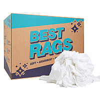 W48nwb T-shirt Rags Pre-washed - 50lb Box (N-W48NWB-50)
