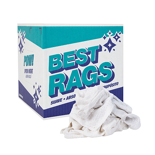 W69 Bar Mop Terry Wipers White - 5lb Box (N-W69-5)