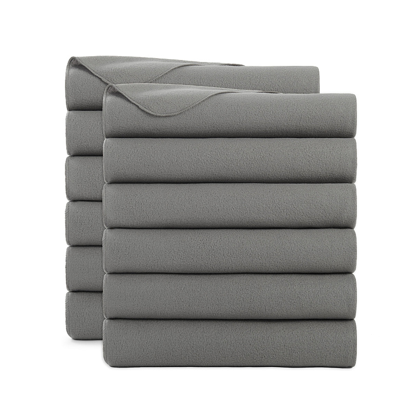 Cozy Soft Polar Fleece Throw 50x60 Grey - Case Of 12 (FLC-PLR-5060-GY-CS)
