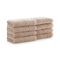 Aston & Arden Turkish Solid Washcloth 13x13 Hummus - Pack Of 8 (WC-TS-1313-1.75-HMS)