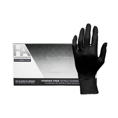 Hand Armor Disposable Nitrile Gloves, Powder Free, Black, 5.5 Mil, 2xl - Box Of 100 (GDNPF102XX)
