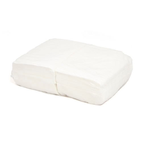 Prematex Wipers, Sontara, White, 6"x8", Heavy Duty, Creped, Flat, 2 Lbs/bag - Case Of 20 Bags (30068-PB)