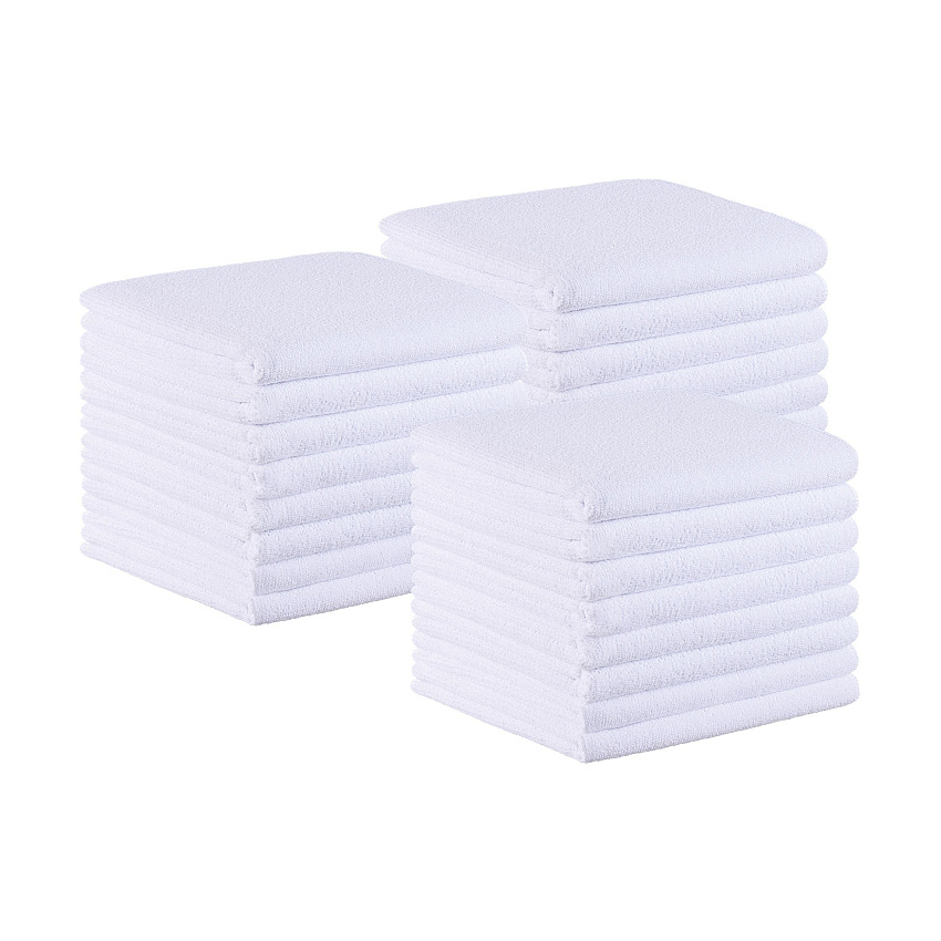 Terry Microfiber Salon Towel 16x27 White - Pack Of 24 (M915109WH)